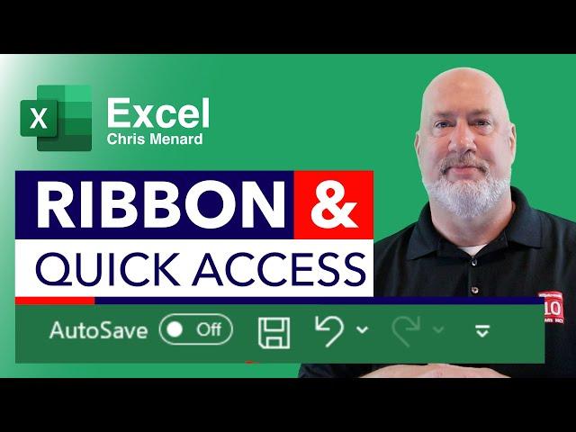 Excel - Ribbon, Quick Access Toolbar, Groups and Commands -  Getting Started