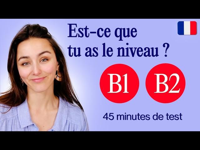 Intermediate French - Can you pass these tests ? (B1-B2 level)