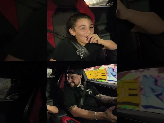 Kid's First Ride in a Lamborghini Revuelto with Gintani Exhaust