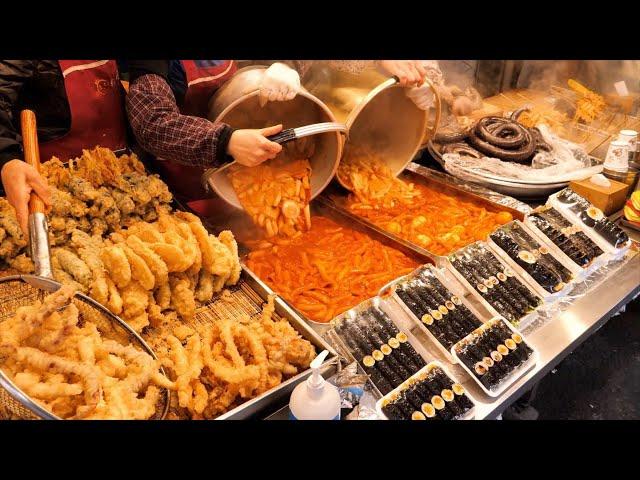 amazing scene! Korea's top 10 street food, Tteokbokki, whole chicken, fish cake