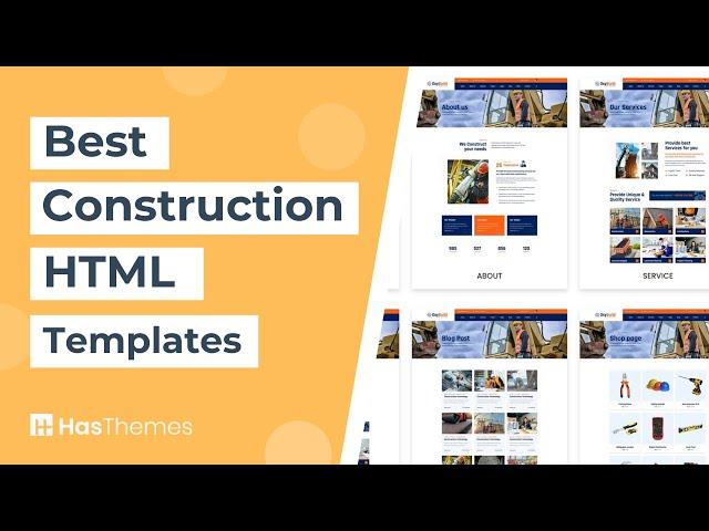 10 Best Construction HTML Templates 2023 | Construction Website Templates