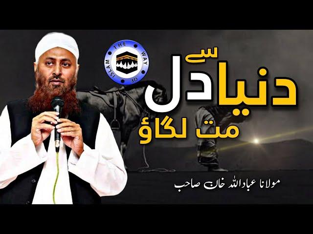 Molana ibadullah Khan Sb | Dunia see Dil Mat lagao