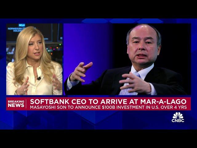 SoftBank CEO Masayoshi Son and Trump to announce $100 billion investment in U.S. by firm