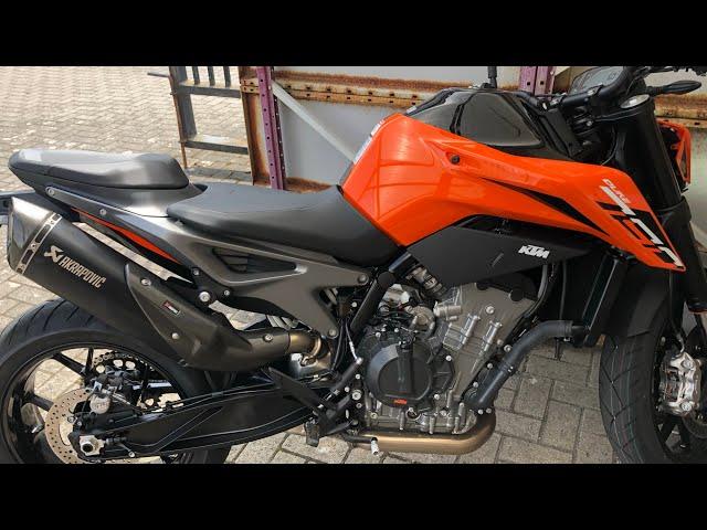 2023 KTM Duke 790 with Akrapovic Slip On