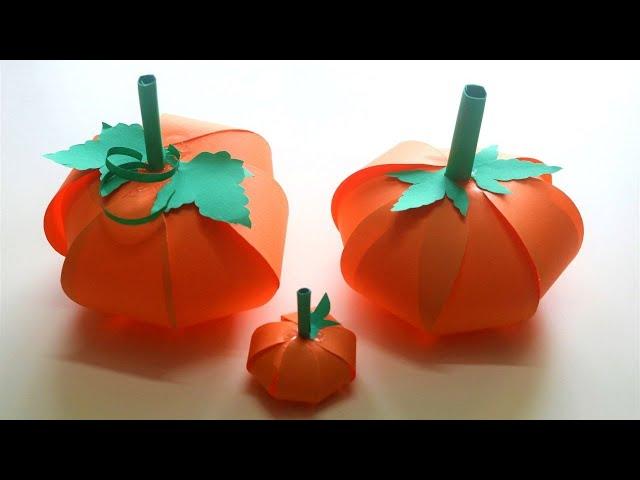 Halloween Crafts | Origami Pumpkin | Make Halloween Pumpkin using paper | Halloween Decorations