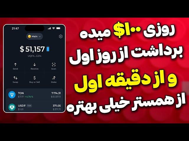 برداشت روزانه 100 دلار بهتر از همستر کمبت و تپ سواپ فقط با ترید کردن بدون سرمایه | tapswap