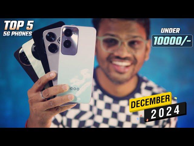 TOP 5 Best 5G Phones Under 10000 in DECEMBER 2024 l Best Mobile Under 10000