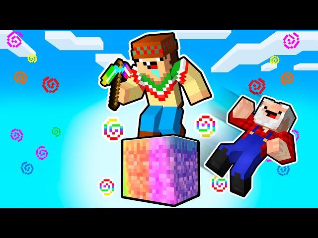 ¡Minecraft PERO en 1 ULTRA BLOQUE!  SILVIOGAMER MINECRAFT PERO