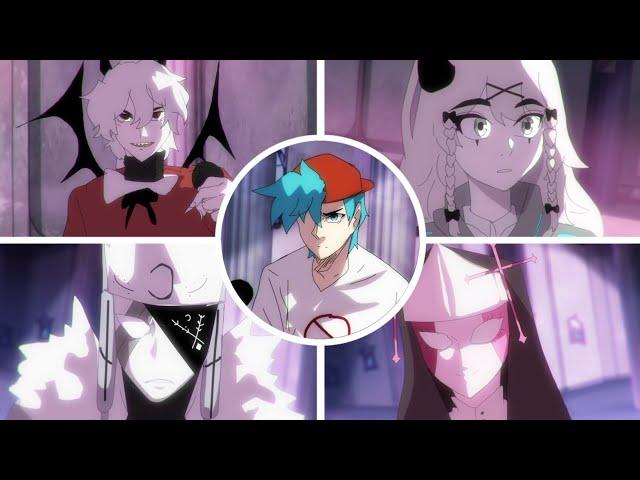 Friday Night Funkin' But it's Anime Boyfriend vs. RUV, Sarvente, Selever, and Rasazy | FNF Animation