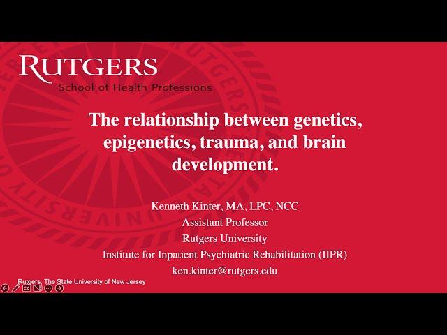 The relationship between genetics, epigenetics, trauma, and brain development.