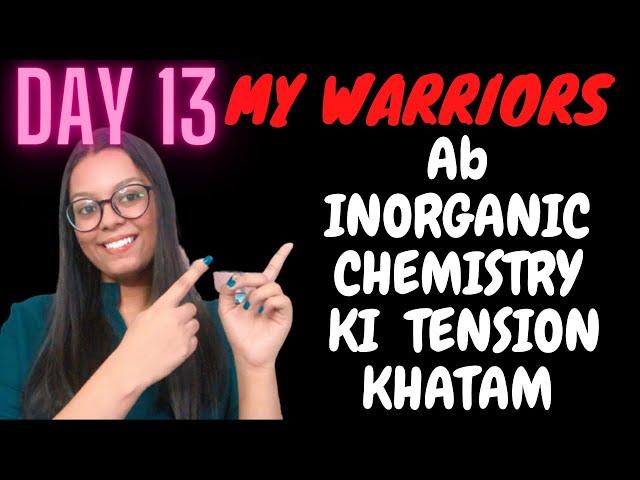 INORGANIC CHEMISTRY KI TENSION KHATAM|Neet 2022|NEET Aspirants|TanisHolic