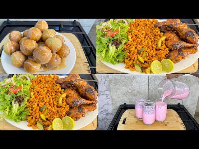 Qado Dhamestiran Cheese balls,Baasto Macaroni Iyo Caabitan aad u macanFull lunch recipe