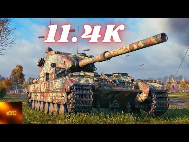 FV215b (183) 11.4K Damage & FV215b (183)  10K Damage   World of Tanks