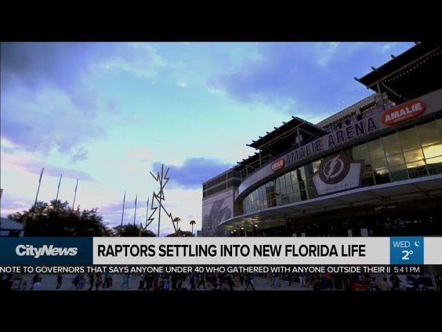 Raptors transforming hotel ballroom into practice court