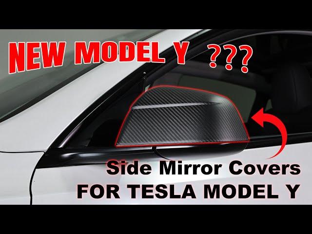 New Deisgn | EVBASE Tesla Model Y Side Mirror Covers Inspired By 2025 Tesla Model Y Juniper