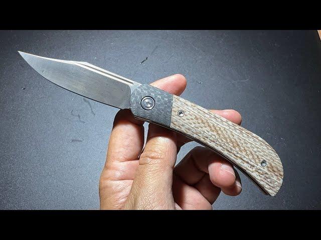 CIVIVI APPALACHIAN DRIFTER SNAKE SKIN BROWN MICARTA ยืม เปิดไวปลายนิ้ว ด้ามพริ้วลายคล้ายหนังงู