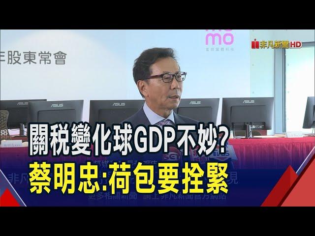 富邦媒Q1營收.獲利衰退!蔡明忠:下半年要加油...籲新台幣緩升別讓廠商措手不及｜非凡財經新聞｜20250527