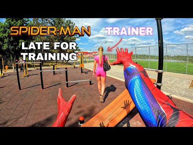 BEST TOP 3 SPIDER-MAN'S LATE FOR SCHOOL AND TRAINING IN REAL LIFE  (Action ParkourPOV)