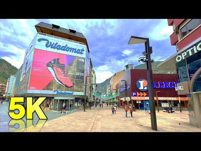 ANDORRA IN 5K | GoPro HERO 11 60fps | Walking Through City Walk ASMR