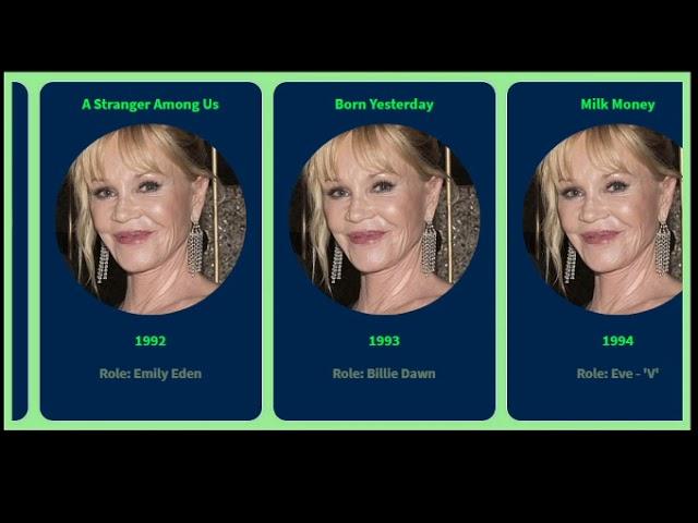 Movie list of Melanie Griffith from  1969 to 2017