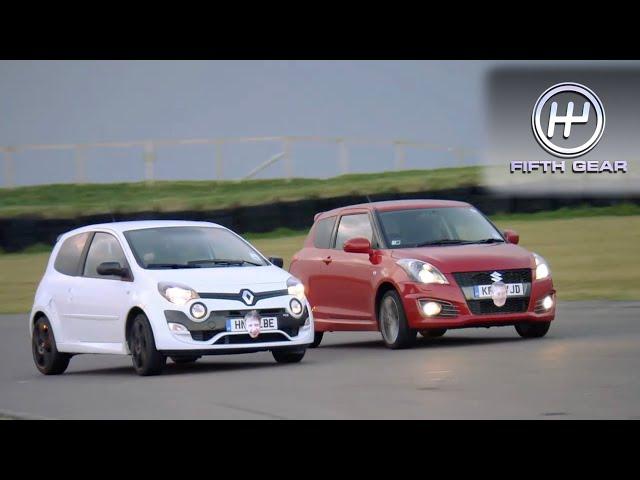 Hot Hatchling Dogfight: Swift v Twingo | Fifth Gear