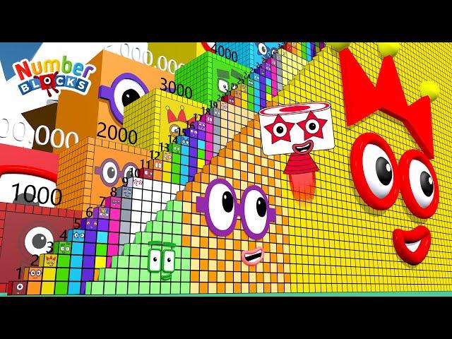 Numberblocks Puzzle Step Squad 1 - 2240 to 1,000,000 MILLION to 10,000,000 MILLION BIGGEST Numbers