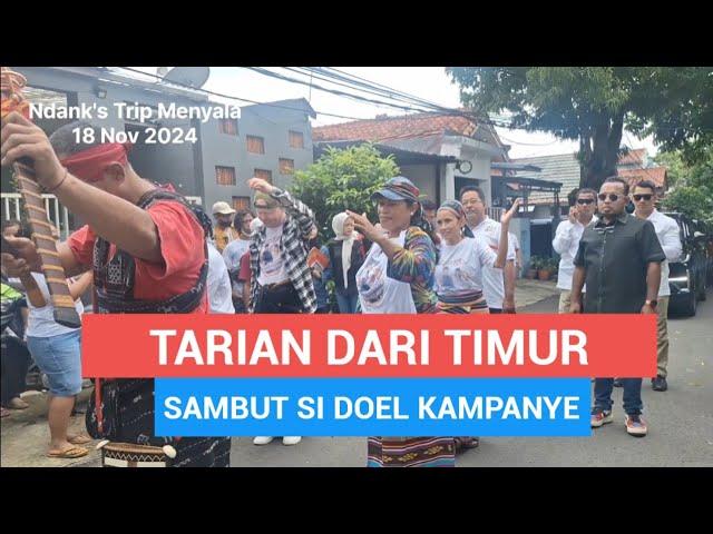 MERIAH...KAMPANYE DOEL DISAMBUT TARIAN FLORES TIMUR