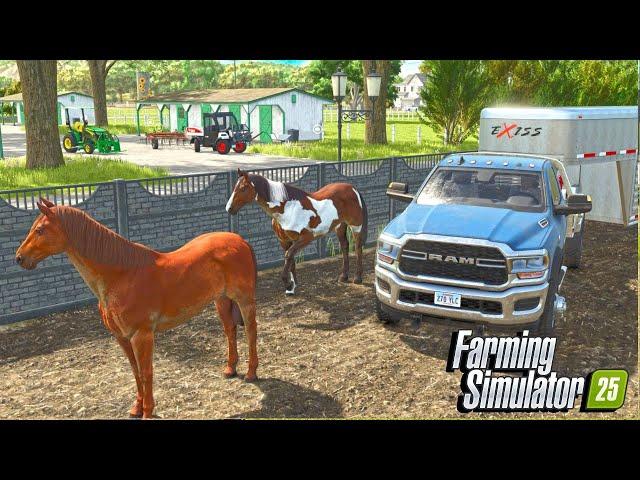 I Spend $50,000 On Something New For The Horse Farm? | Farming Simulator 25