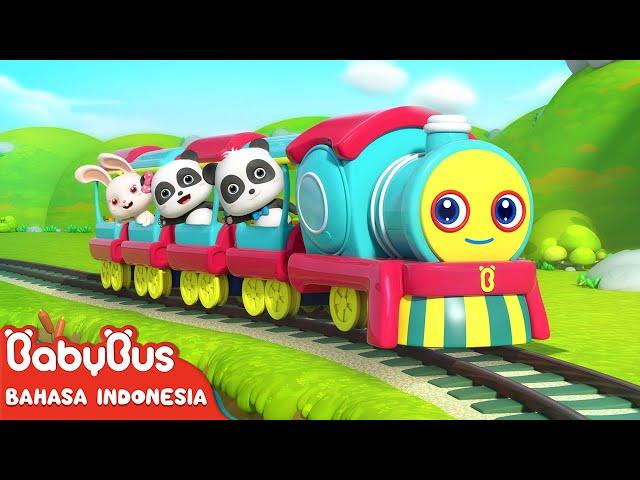 Keteta Kecil Jalan & Nyanyi Lagu Bahagia | Lagu Anak-anak | Kartun Anak | BabyBus Bahasa Indonesia