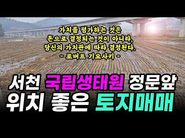 서천 국립생태원 정문앞 충남 서천군 토지매매 1억7천만원 (매물번호13)