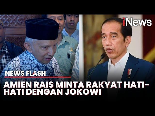 Amien Rais Minta Rakyat Hati-Hati dengan Jokowi: UU Saja Dia Acak-Acak