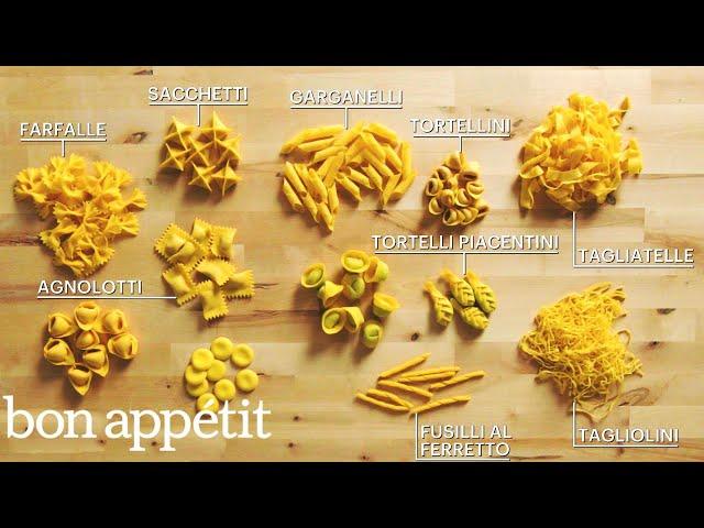 How to Make 29 Handmade Pasta Shapes With 4 Types of Dough | Handcrafted | Bon Appétit