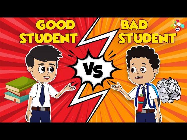 GOOD STUDENT vs BAD STUDENT | Animated Stories | English Cartoon | Moral Stories | PunToon