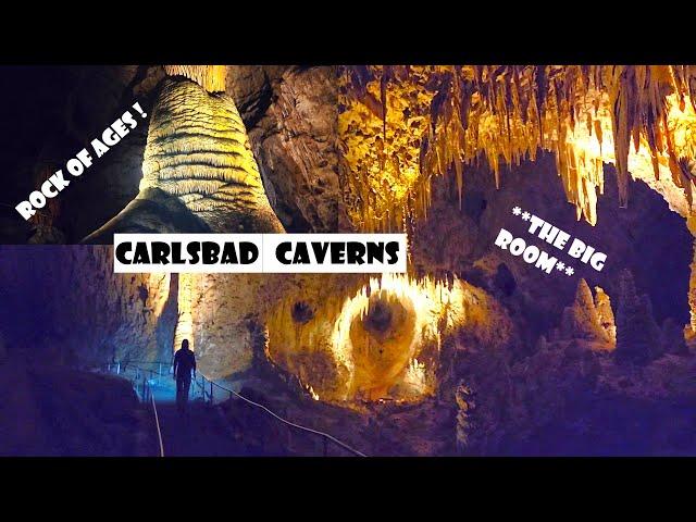 LARGEST ACCESSIBLE CAVE IN NORTH AMERICA!! CARSLBAD CAVERNS National Park, the Big Room, New Mexico