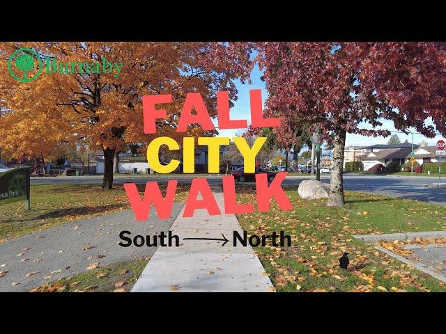 [4k] [narrated] Fall City Walk | Burnaby