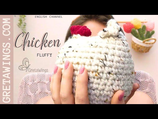 Quick and easy crochet chicken with very few materials| GretaWings@gretawings