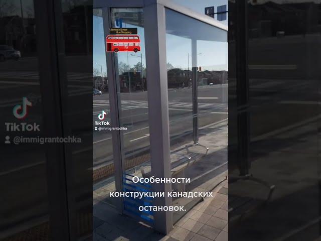 Особенности автобусных остановок. Shorts. Канада.