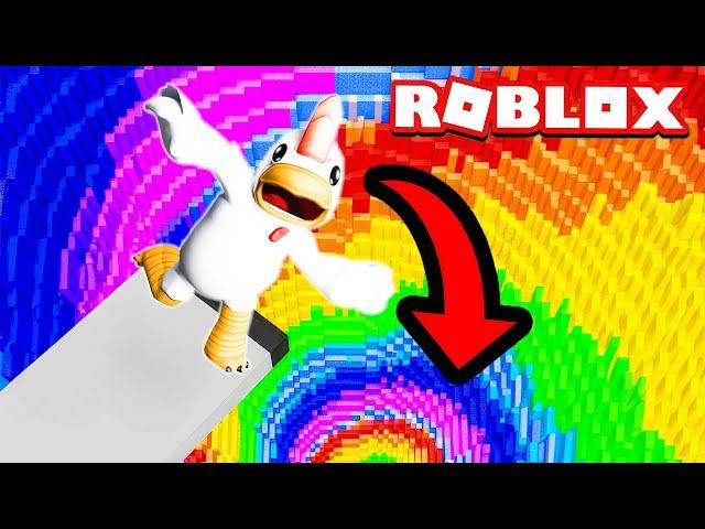 EN YÜKSEKTEN RENKLİ KAYDIRAKLARDAN KAYDIK !!  Roblox