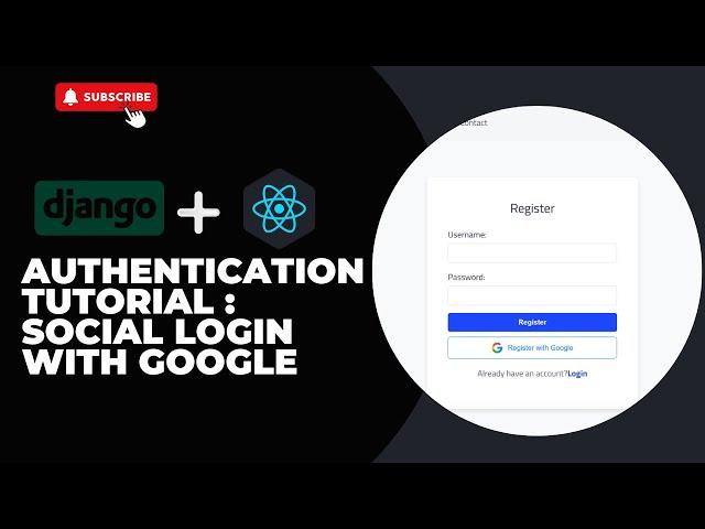 Complete Django and React Authentication Tutorial: Social Login with Google | Part 2 Frontend set-up