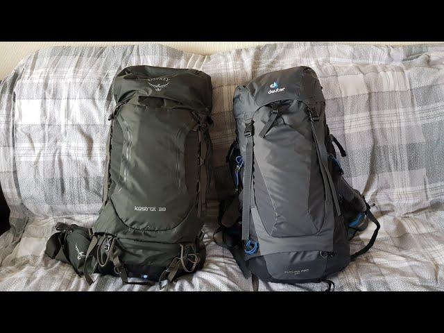 Osprey Kestrel 38 vs Deuter Futura Pro 36 Rucksack Review