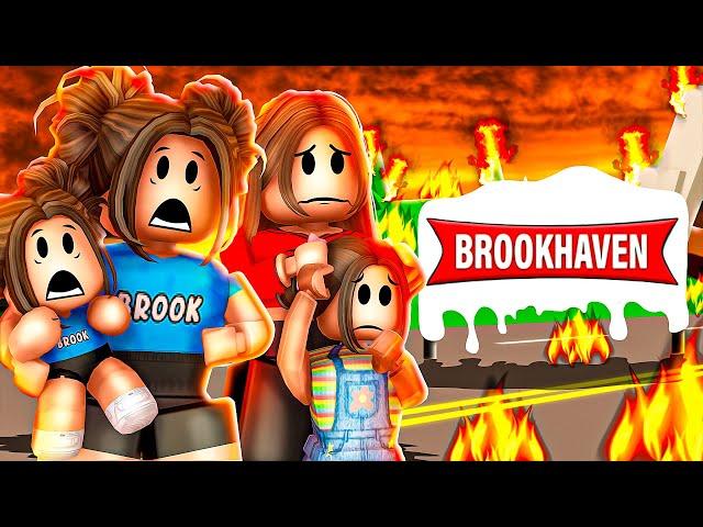 ESCAPING The Brookhaven WILDFIRES!!