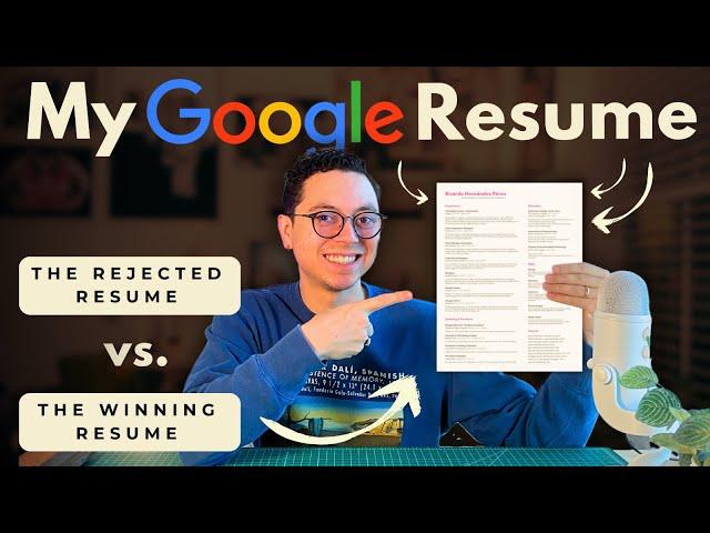 The UX Design Resume That Got Me a Job at Google (free template download) How To Write a UX Resume