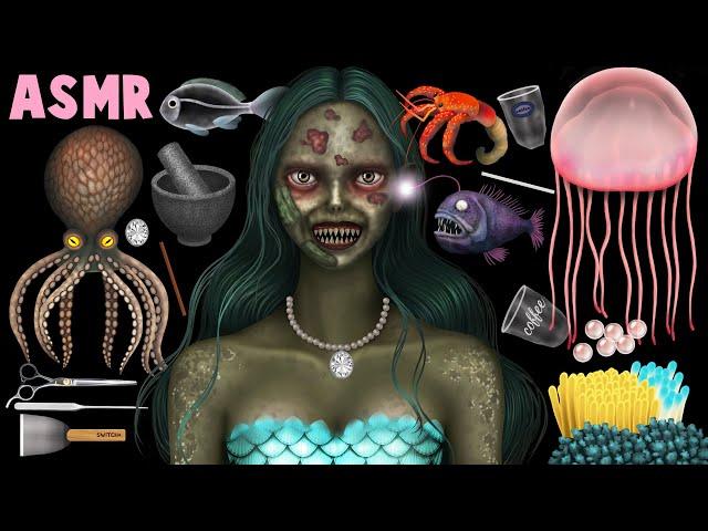 [ASMR | 스톱모션] How to transform a zombie mermaid into a human  | The Little Zombie Mermaid‍️