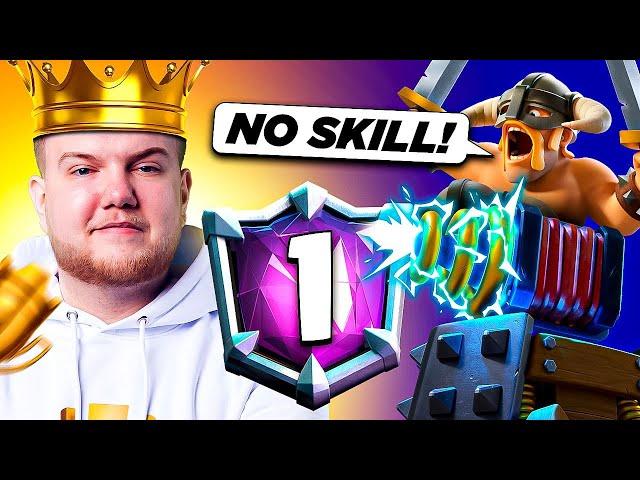 NO SKILL DECK #1 IN THE WORLD IN CLASH ROYALE