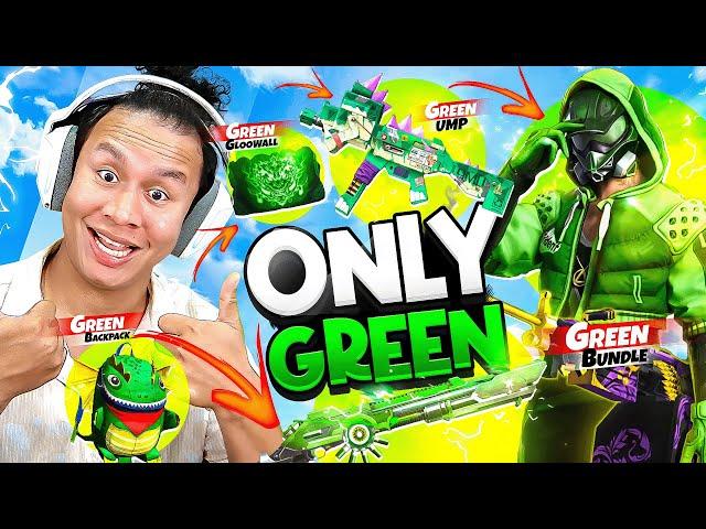 Free Fir But Everything Green Challenge in Solo Vs Squad Tonde Gamer