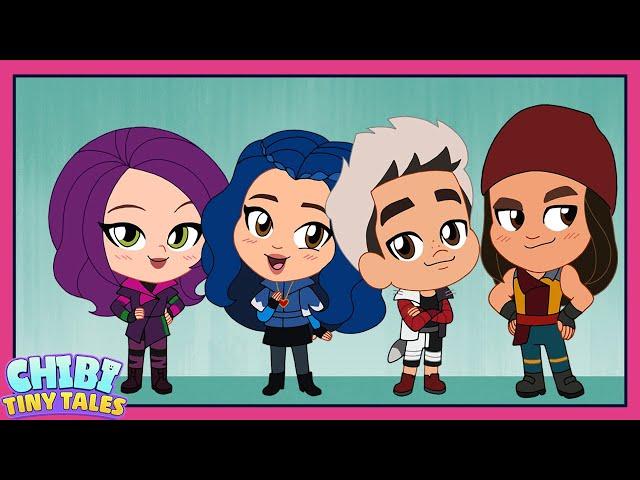 Descendants 1+2+3: As Told By Chibi  | Chibi Tiny Tales | Featuring Dara Reneé! | @disneychannel