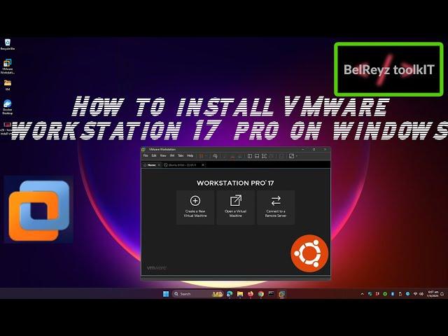 How to install VMware Workstation 17 Pro and Create New Linux Server Virtual Machine (2024)