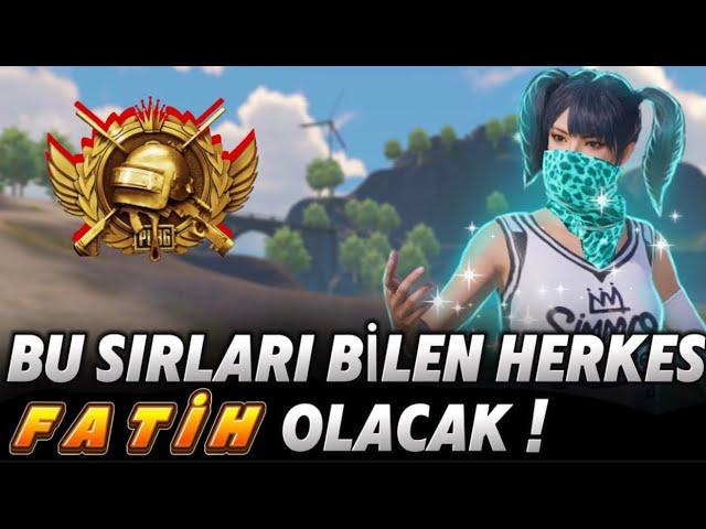 Bu Taktikleri Kullanan Herkes Fatih Oldu! Sırlar Açığa Çıkıyor! (7 Yıllık Tecrübe) Pubg Mobile