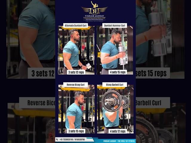 Top 4 Bicep Workout By Vikram Jadhav