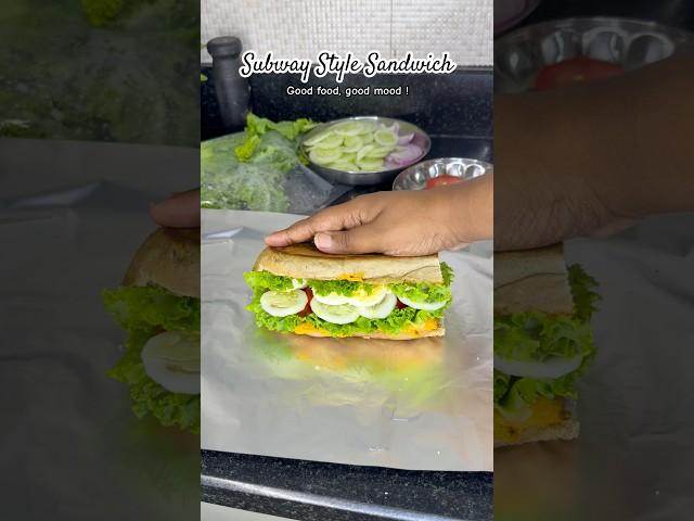 How to make Subway style Sandwich at home ? #snacks #eveningsnacks #breakfastrecipes #shortsfeed